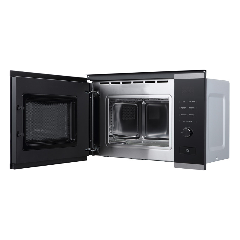 Встраиваемая микроволновая печь Korting KMI 820 GNBX, 20 л, 800 Вт, гриль, чёрное стекло, фото 4