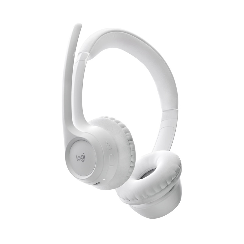 Гарнитура Logitech Zone 300, Bluetooth 5.3, накладные, белый, микрофон поворотный, для офиса, фото 3