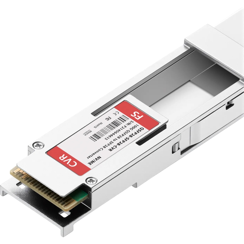 Адаптер FS QSFP28-SFP28-CVR с порта QSFP28 100 Гбит/с на SFP28 25 Гбит/с, DDMI, фото 4
