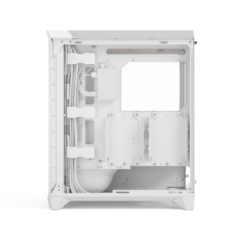 Корпус ПК без блока Case Fractal Design Meshify 3 Ambience Pro RGB TG Light Tint, Full-Tower, 3x140mm ARGB, 2xUSB-A 3.2 + 1xUSB 3.2 Type-C, E-ATX, ATX, mATX, mITX, White, фото 12