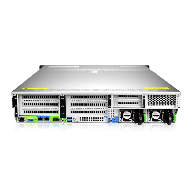 Серверная платформа Gooxi SR201-D08R-G2 2u 8 bay platform with direct backplane, based on AMD 9004; 2x 2.5" rear SAS/SATA; 2x 2.5" rear NVMe; 2xPCIe 4.0x16; 4xPCIe 4.0x8; 2x1300W psuRAIL (Gooxi 0.96.002.1051), фото 2