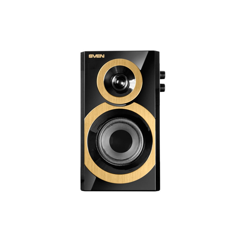 Колонки Sven SPS-619 GOLD, 20 Вт, проводное подключение, золотистый, фото 3