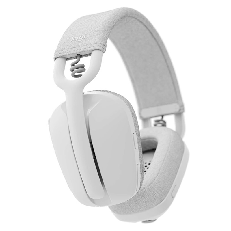 Гарнитура Logitech ZONE Vibe 100 - OFF, Bluetooth 5.2, полноразмерные, белый, микрофон поворотный, фото 3