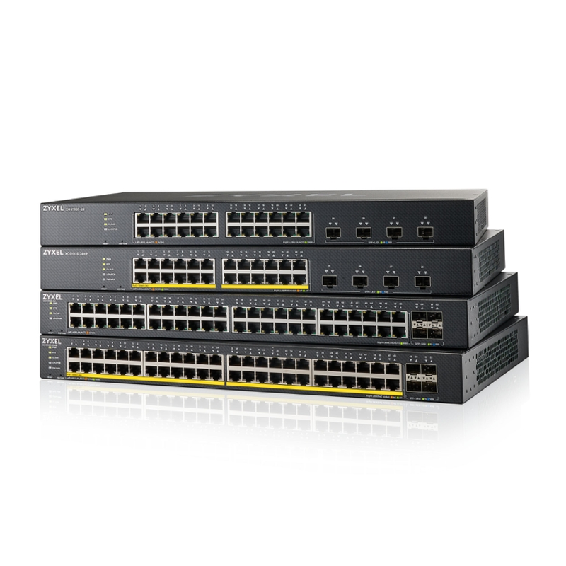 Коммутатор ZYXEL XGS1935-52HP смарт, 48 портов PoE+ 1 Гбит/с, 4 SFP+ 10 Гбит/с, 375 Вт, фото 6