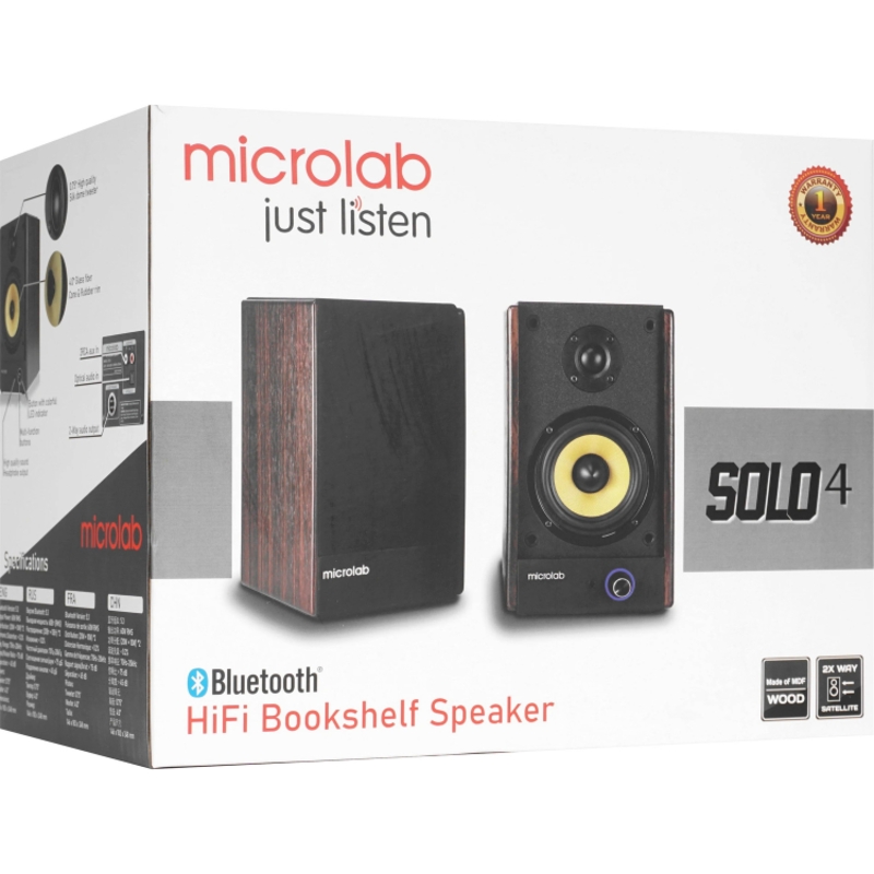Акустическая система Колонки Microlab SOLO 4, 60 Вт, проводное и беспроводное подключение, фото 8
