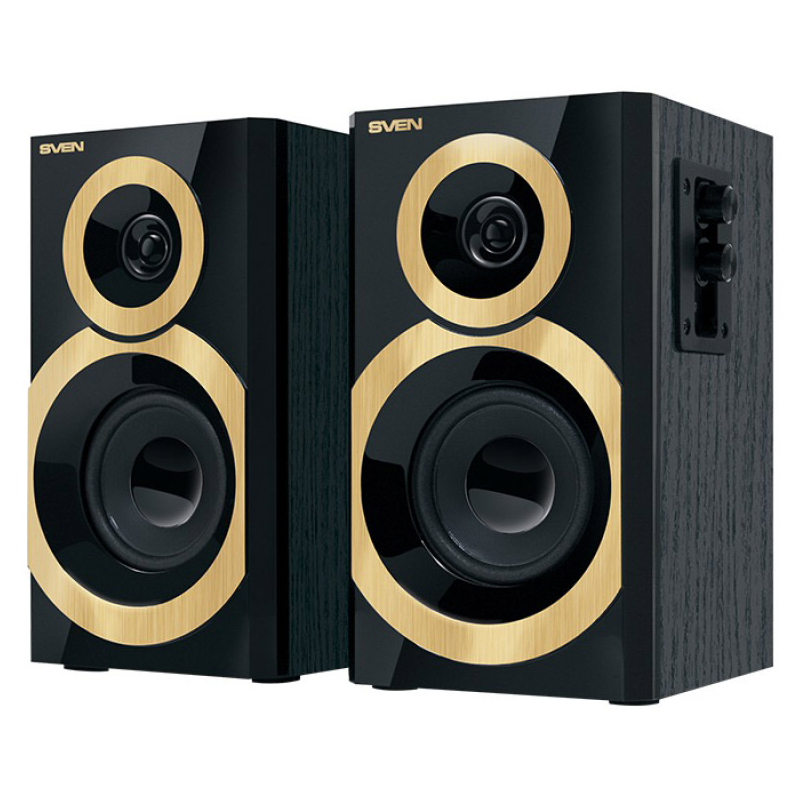 Колонки Sven SPS-619 GOLD, 20 Вт, проводное подключение, золотистый, фото 2