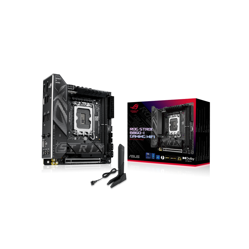 Материнская плата ASUS ROG STRIX B860-I WIFI, LGA1851, Intel B860, mATX, DDR5, фото 10