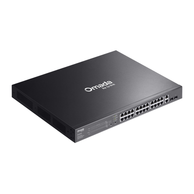 Коммутатор TP-Link Omada ES228GMP с облегчённым управлением, 28 портов 1 Гбит/с, 24 порта PoE+, фото 4