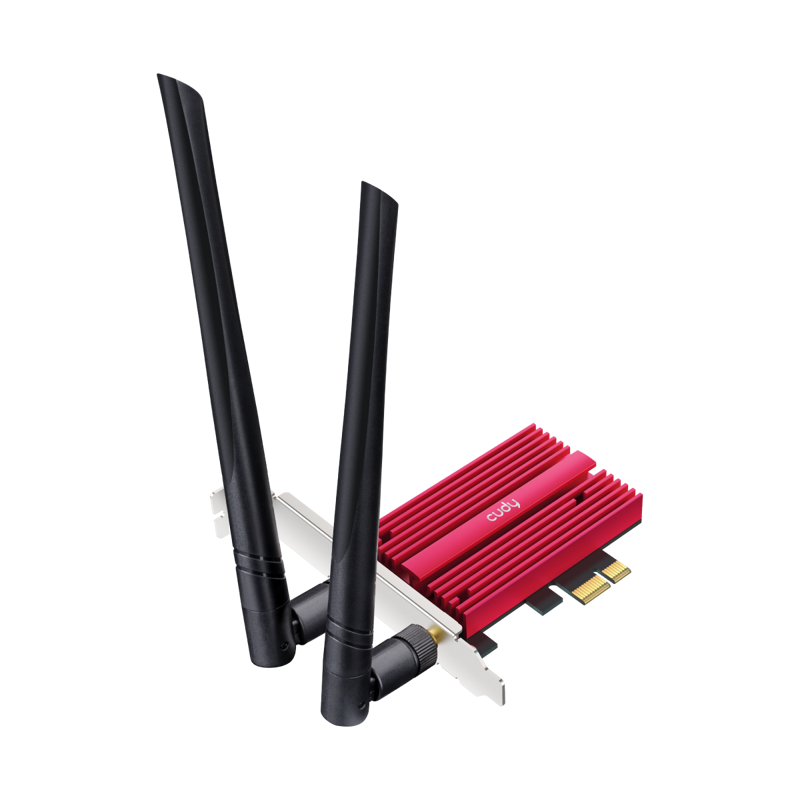 Wi-Fi адаптер Cudy WE9300 PCI Express, Wi-Fi 6, 2,4/5/6 ГГц, съёмные антенны, фото 2