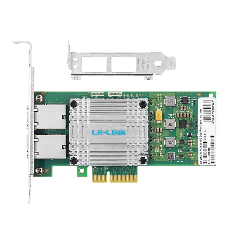 Сетевая карта LR-Link LREC9812BT, 2 порта RJ-45 10 Гбит/с, PCIe 3.0 x4, Intel X550, фото 3