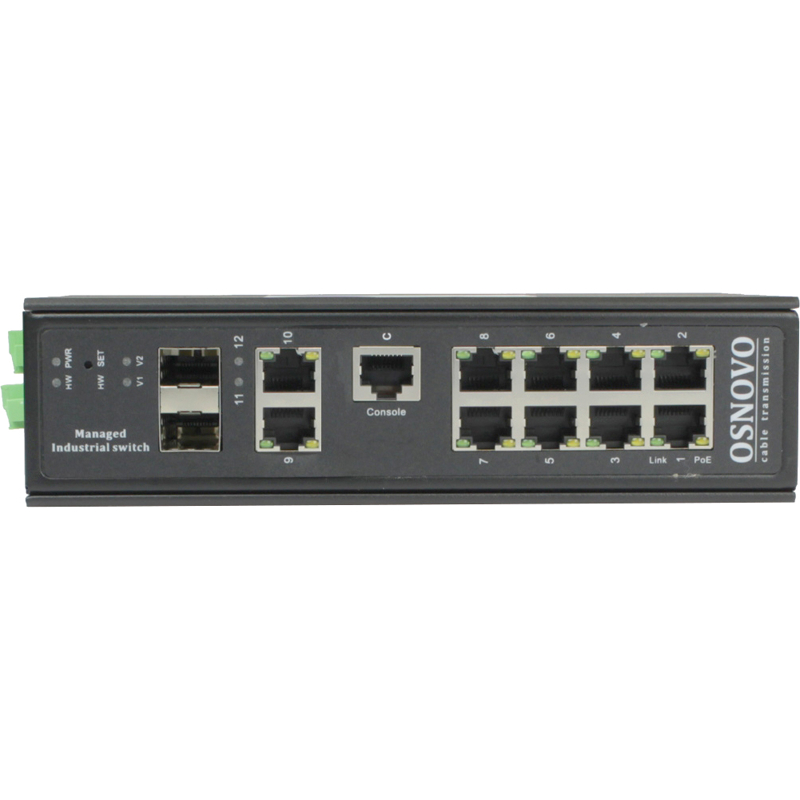 Коммутатор Osnovo SW-80822/ILR промышленный L2+, 8 портов PoE 1 Гбит/с, 2 комбо-порта, 240 Вт, фото 3