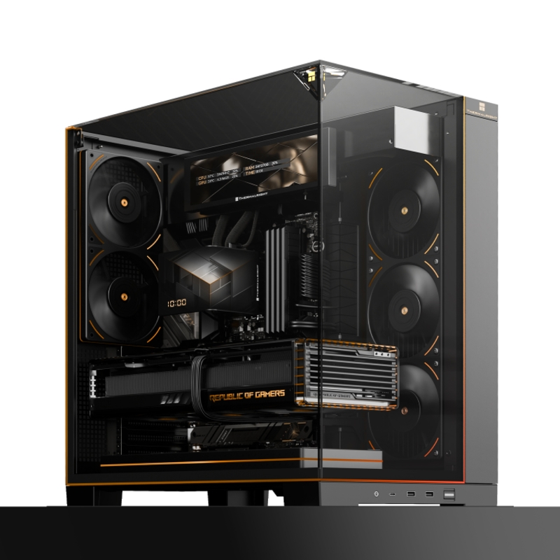 Корпус для ПК Thermalright A70 Vision FAN5-C, Midi Tower, чёрный, под ATX, mATX, mITX, фото 9