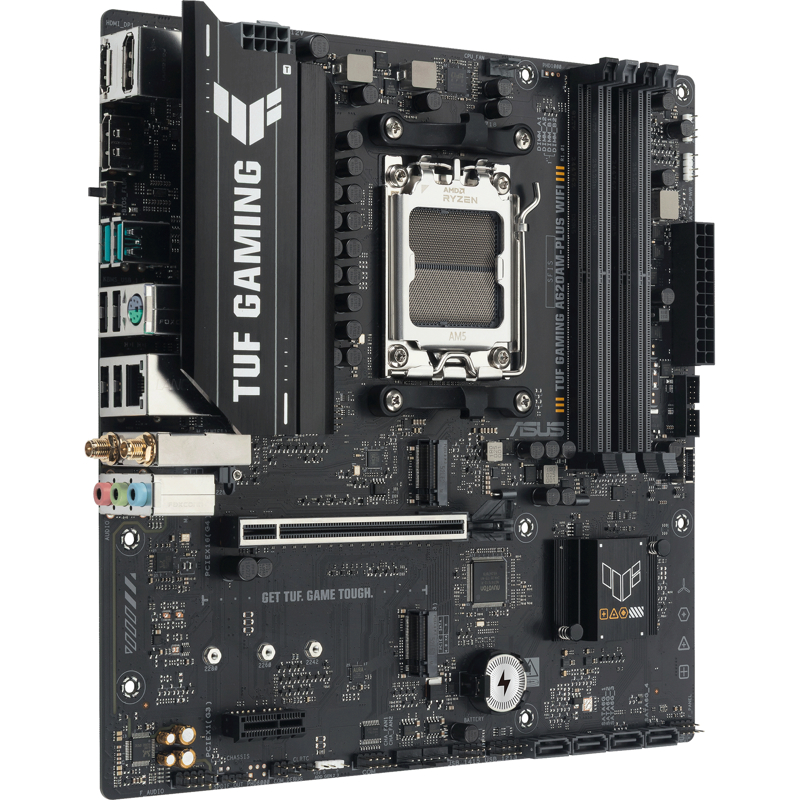 Материнская плата ASUS TUF A620AM-PLUS WIFI, AM5, AMD A620, Micro-ATX, DDR5, фото 2