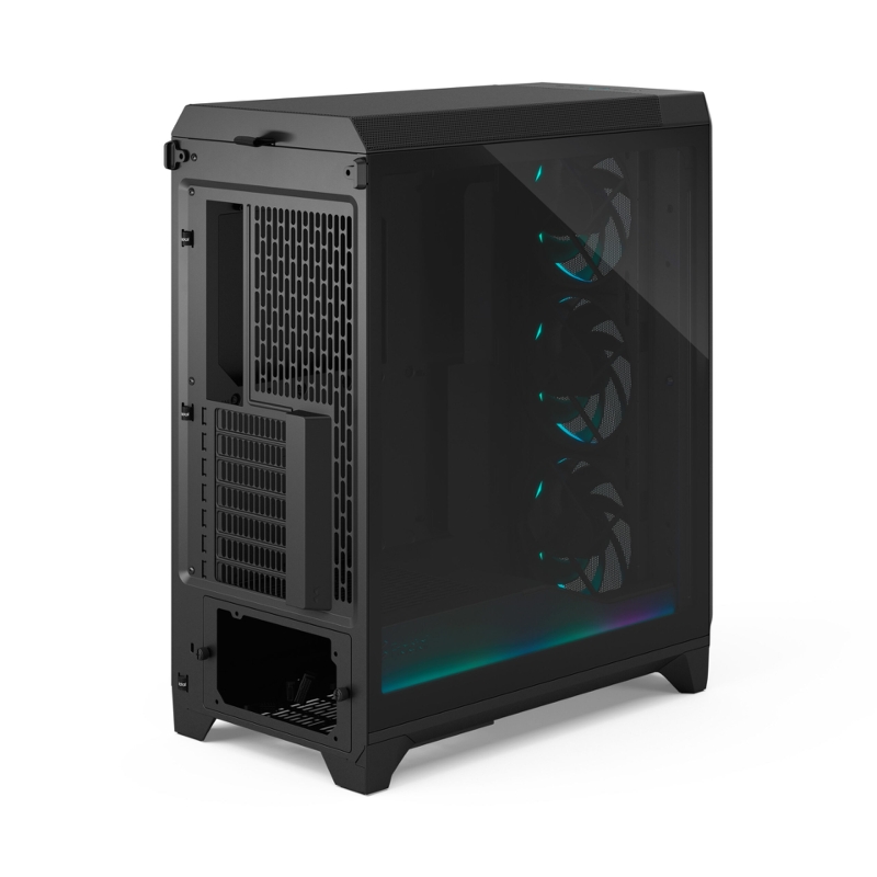 Корпус ПК без блока Case Fractal Design Meshify 3 Ambience Pro RGB TG Light Tint, Full-Tower, 3x140mm ARGB, 2xUSB-A 3.2 + 1xUSB 3.2 Type-C, E-ATX, ATX, mATX, mITX, Black, фото 10