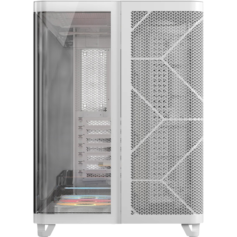 Корпус для ПК Corsair AIR 5400 RS-R ARGB, Midi Tower, белый, материал закалённое стекло, сталь, фото 2