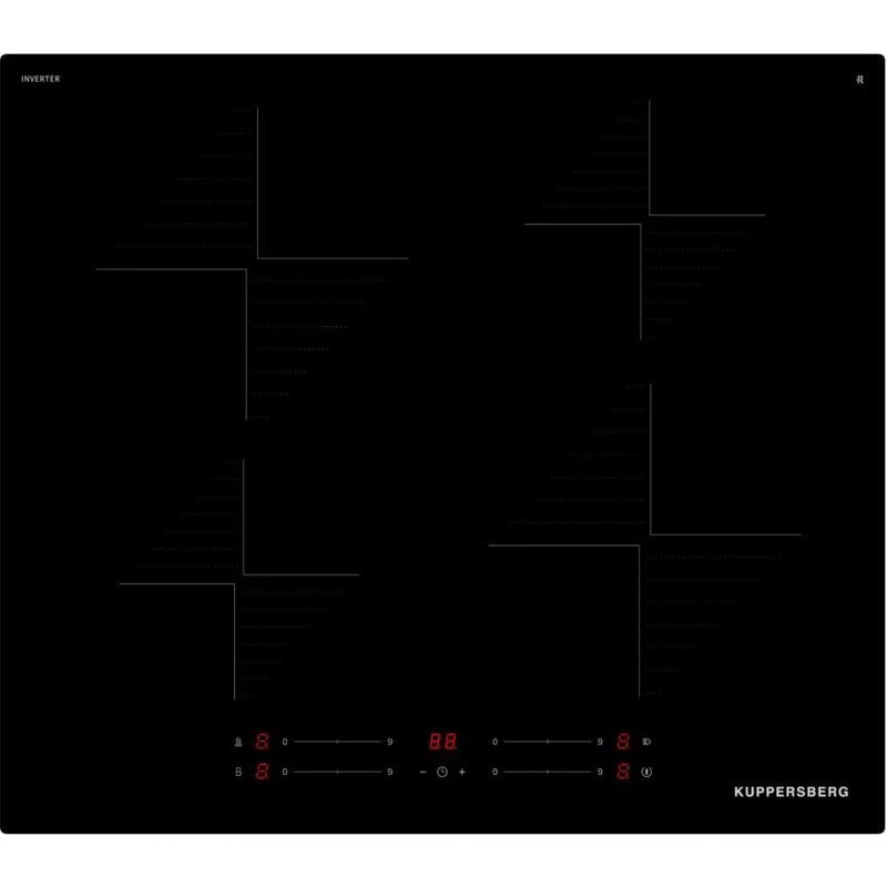 Варочная панель Kuppersberg ICI 606, индукционная, 60 см, 4 конфорки, бустер, Stop and Go, чёрная, фото 2