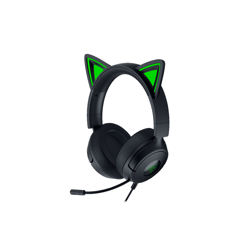 Гарнитура Razer Kraken Kitty V3 X, проводное подключение, Mini-jack, полноразмерные, чёрный, фото 2