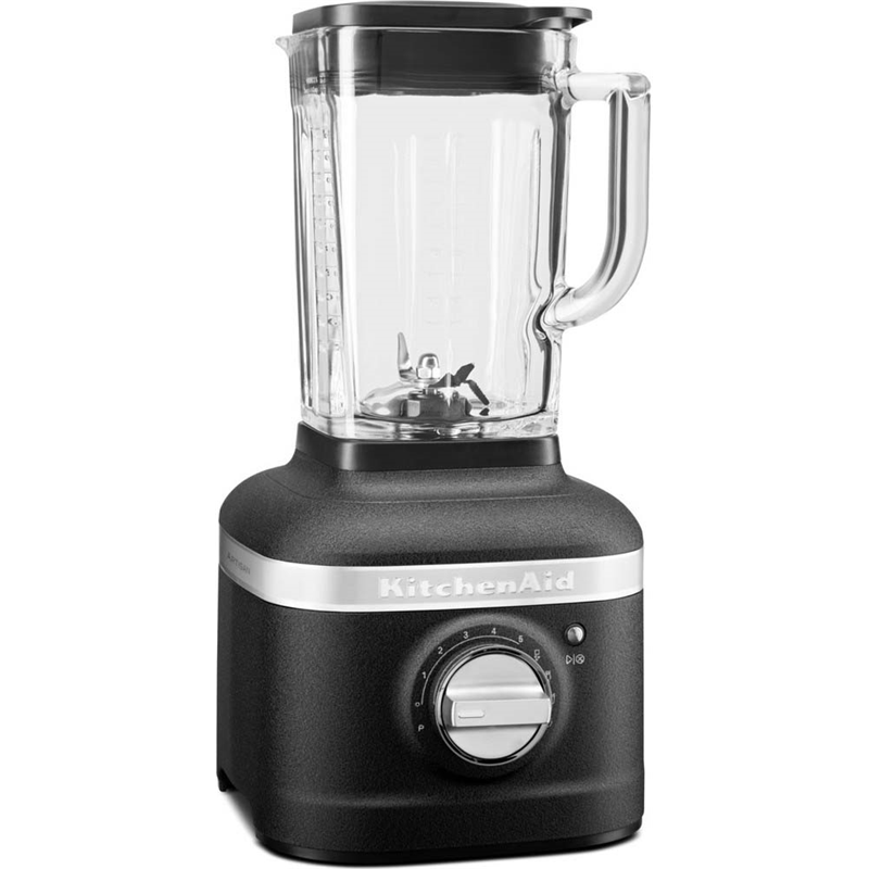 Стационарный блендер KitchenAid Artisan 5KSB4026EBK, стеклянный стакан 1,4 л, 1200 Вт, чугун, фото 2