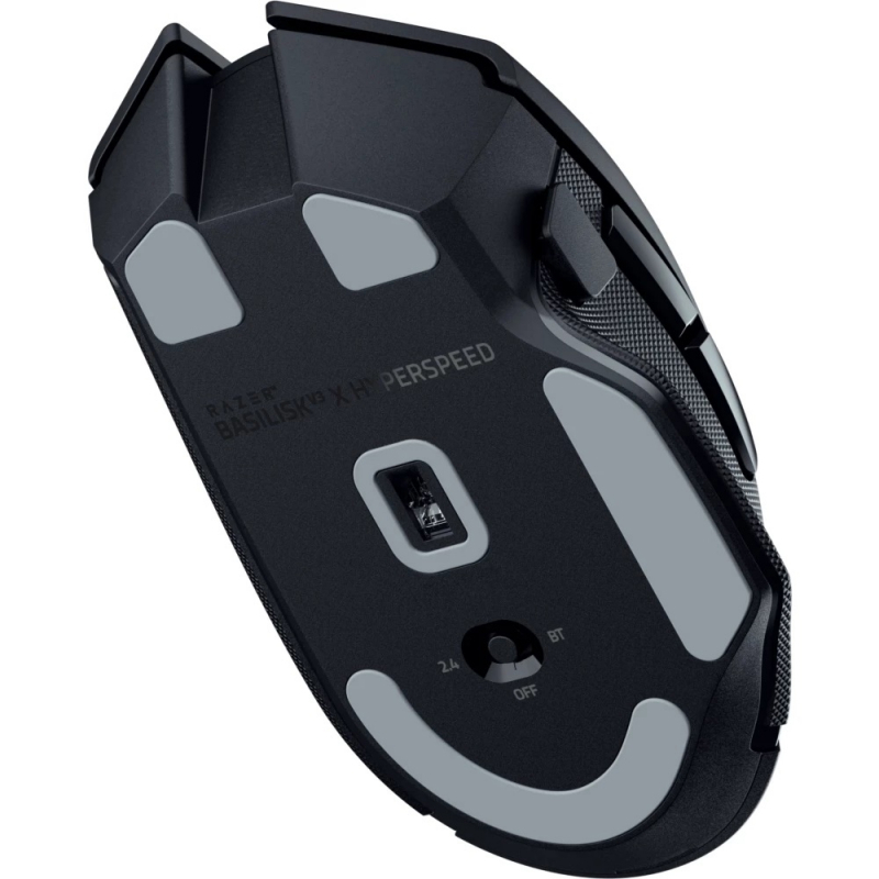 Мышь Razer Basilisk V3 X HyperSpeed, радиоканал, 18000 dpi, чёрный, подсветка, фото 3