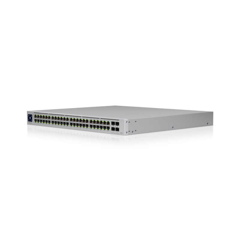 Коммутатор Ubiquiti USW-Pro-48-POE уровня L3, 48 портов 1 Гбит/с, 40 портов PoE, 4 SFP+, 600 Вт, фото 2