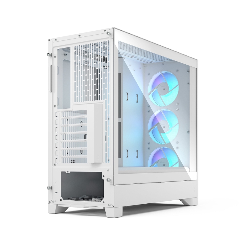 Корпус ПК без блока Case Fractal Design Pop 2 Air TG RGB, Midi-Tower, 3x120mm, 1xUSB-C + 1xUSB-A 3.2 ATX, mATX, mITX White, фото 3
