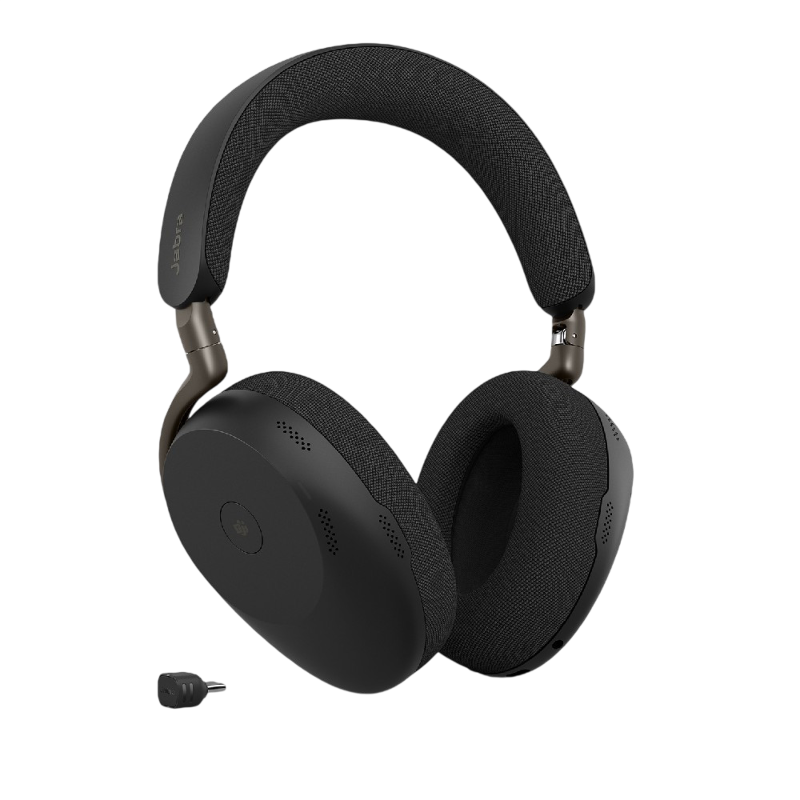 Гарнитура Jabra Evolve3 85 MS, Bluetooth 5.3, адаптер Link 390c USB-C, полноразмерная, без штанги, фото 7