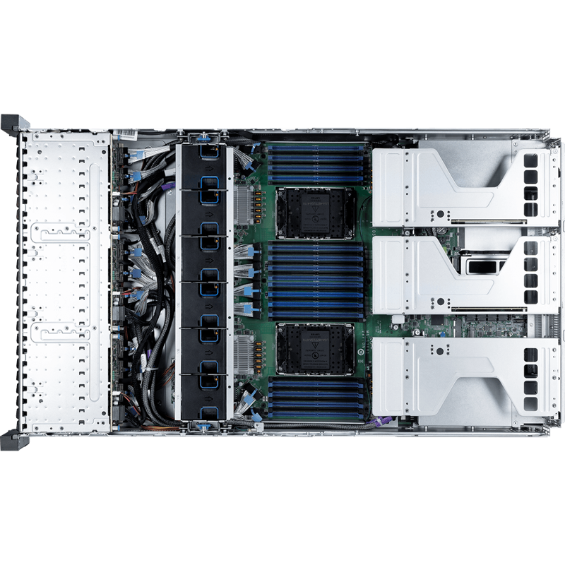 Серверная платформа MSI S5062X270RAU24, 2U, 2x Intel Xeon 6 LGA4710 350W, 32x DDR5, 24x 2.5 u.2 NVME hsb + 2x E2.S NVME hsb (MSI 939-S368-006), фото 6