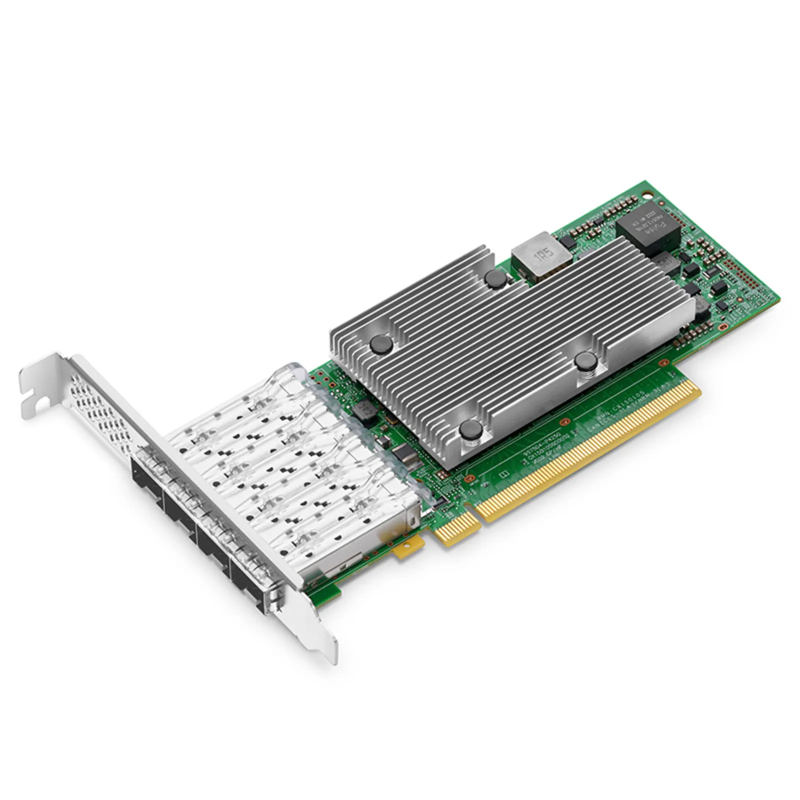 Сетевая карта Broadcom BCM957504-P425G, 4 порта SFP28 25 Гбит/с, PCIe 4.0 x16, iSCSI, фото 2
