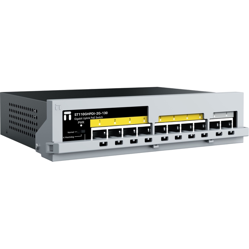 Коммутатор Netis ST110GHPDI-2G-130 неуправляемый, 8 портов PoE+ 100 Мбит/с, 2 порта 1 Гбит/с, фото 2
