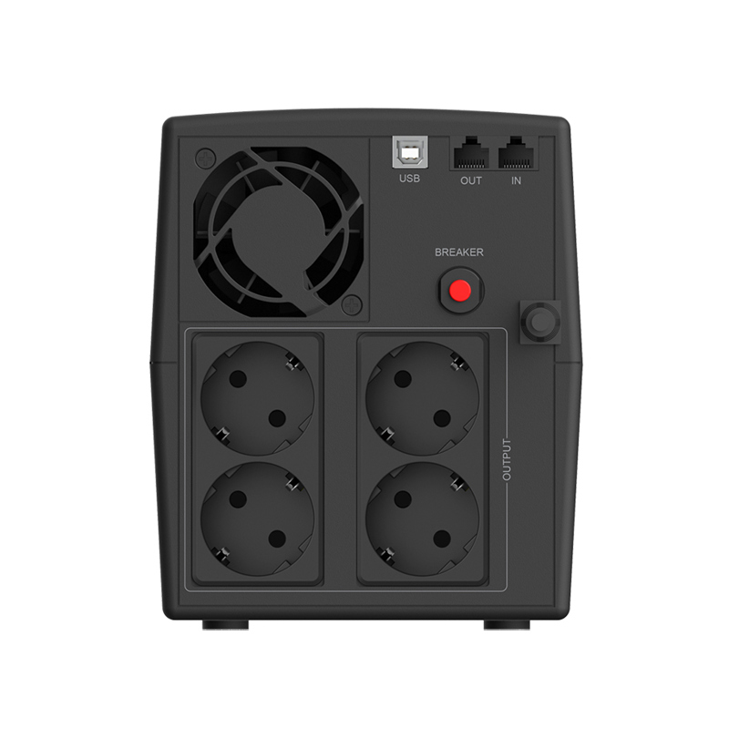 ИБП CBR Line Interactive 1200VA, 1200 ВА, 720 Вт, 4 розетки, IEC C14, фото 3