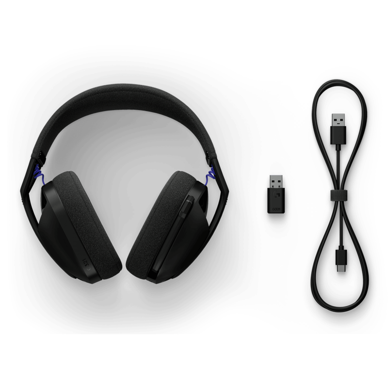 Гарнитура Logitech G321 LIGHTSPEED, радиоканал, Bluetooth 5.2, полноразмерные, чёрный, микрофон поворотный, фото 4