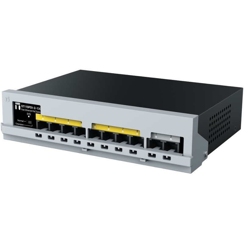 Коммутатор Netis ST110PDI-2-130 неуправляемый, 8 портов PoE+ 100 Мбит/с, 2 аплинка, 120 Вт, фото 3