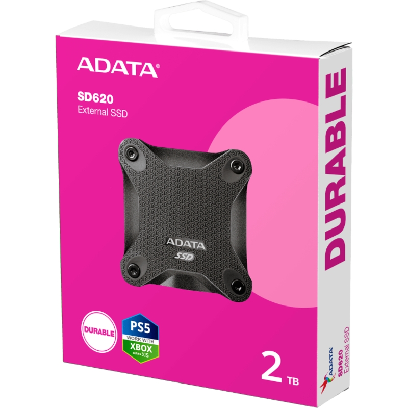 Внешний накопитель ADATA SD620, SSD 2 ТБ, USB 3.2 Gen 2 Type-A, чтение 520 МБ/с, запись 460 МБ/с, чёрный, фото 7