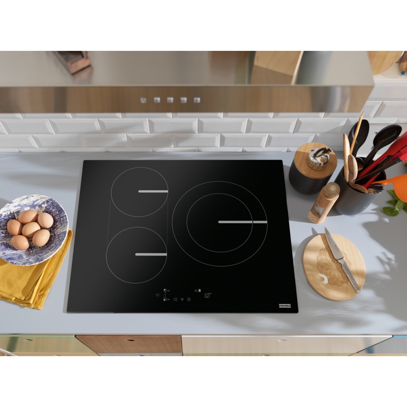 Варочная панель Franke Smart FSM 653 I D BK, индукционная, 60 см, 3 зоны, FLEXI, сенсорная, чёрная, фото 2