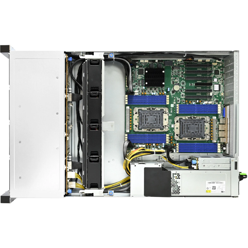 Серверная платформа 2U 8x 2.5" NVMe + 16x 2.5" SAS/SATA hot-swap (3x PCIe Gen5 Tri-mode 8-port backplane), 2x 2.5" SATA hot-swap (AIC XP1-S201VA02), фото 4