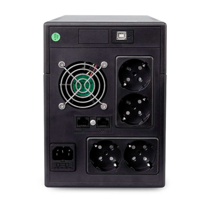 ИБП Powerman Smart Sine 1500, 1050 Вт, Line-Interactive, 4 розетки, Schuko, фото 5
