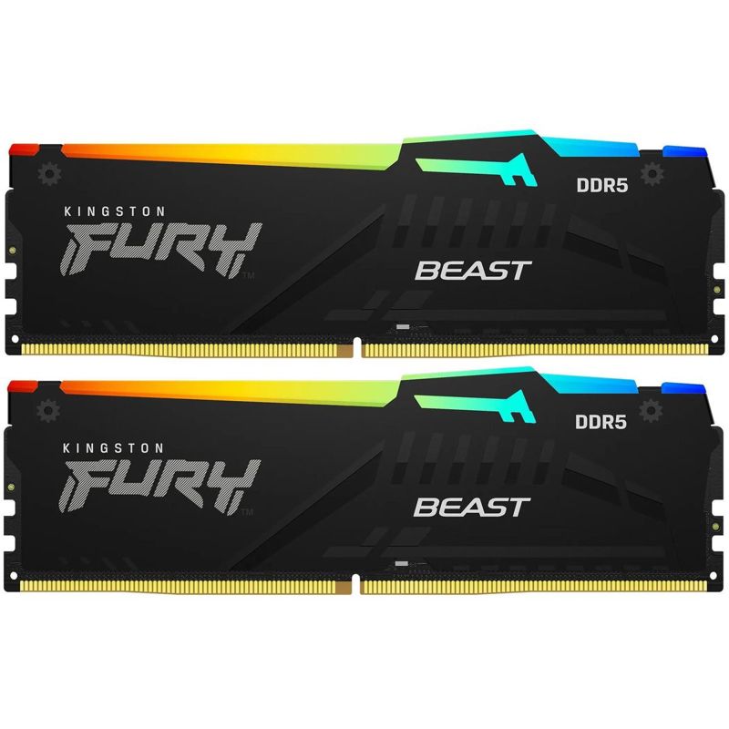 Оперативная память Kingston KF552C40BBAK2-16, 16 ГБ (2x8 ГБ), DDR5, 5200 МГц, DIMM, CL40, фото 2