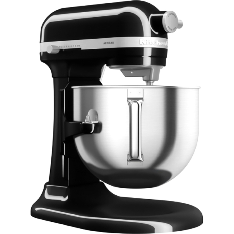 Планетарный миксер KitchenAid Artisan 5KSM70SHXEOB, 6,6 л, 375 Вт, подъёмная чаша, чёрный, фото 2