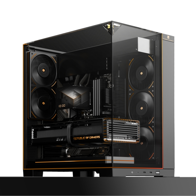 Корпус для ПК Thermalright A70 FAN5-C, Midi Tower, чёрный, под ATX, mATX, Thin mITX, подсветка ARGB, фото 9