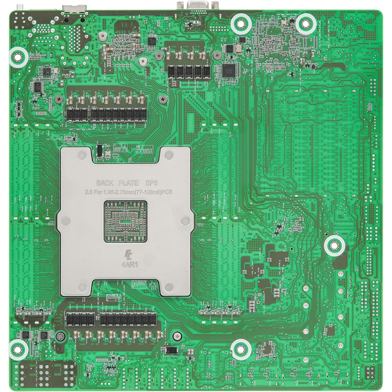 Материнская плата ASRock TURIND8UD-2T/X550, Deep Micro-ATX, 1x SP5 (LGA 6096) AMD EPYC™ 9005/9004, 8x DDR5 RDIMM, RDIMM-3DS (ASRock 90-SXGF10-A0UAYF), фото 2