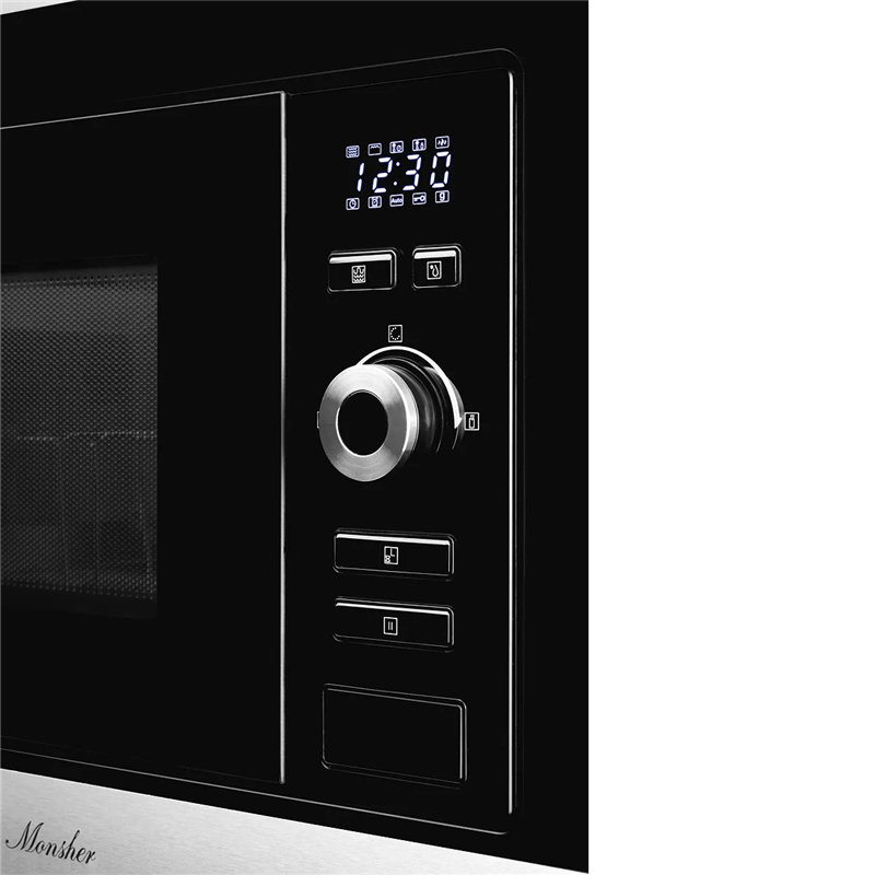 Встраиваемая микроволновая печь Monsher MMH 201 BX, 20 л, 800 Вт, гриль, чёрный/нержавеющая сталь, фото 3
