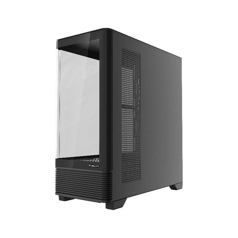 Корпус для ПК Hspd F560, Midi Tower, чёрный, под ATX, mATX, mITX, материал закалённое стекло, сталь, фото 8