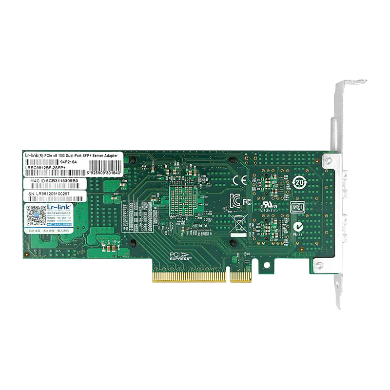 Сетевая карта LR-Link LREC9812BF-2SFP+, 2 порта SFP+ 10 Гбит/с, PCIe 3.0 x8, фото 5