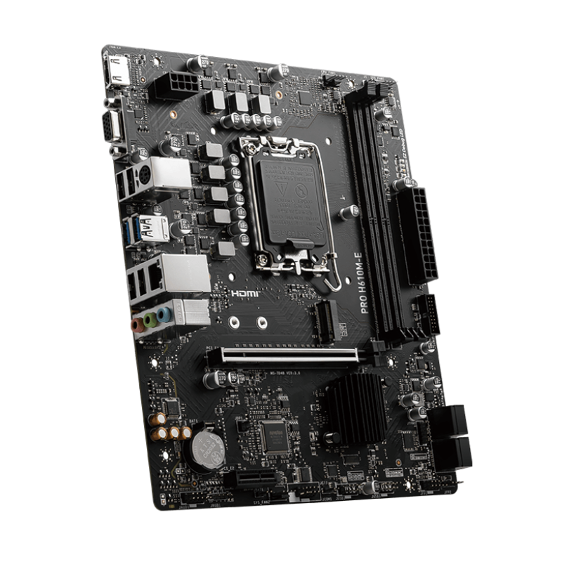 Материнская плата MSI INTEL H610 s1700, LGA1700, mATX, DDR5, DIMM, 96 ГБ ОЗУ, фото 5