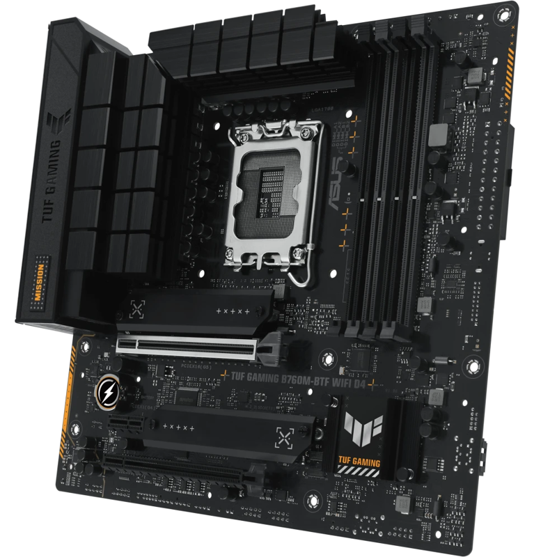 Материнская плата ASUS TUF B760M-BTF WIFI D4, LGA1700, Intel B760, Micro-ATX, DDR4, фото 3