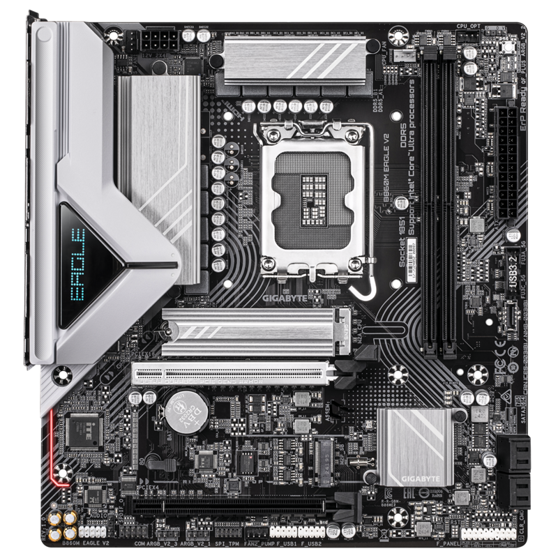 Материнская плата Gigabyte B860M EAGLE V2, LGA1851, Intel B860, mATX, DDR5, фото 2