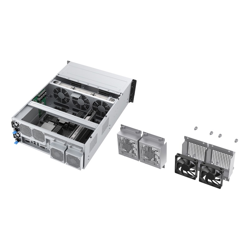 Корпус 4U YCC YRM-46508A0, E-ATX, 8 отсеков горячей замены, 11 слотов PCIe, 2 БП CRPS 2000 Вт, фото 8