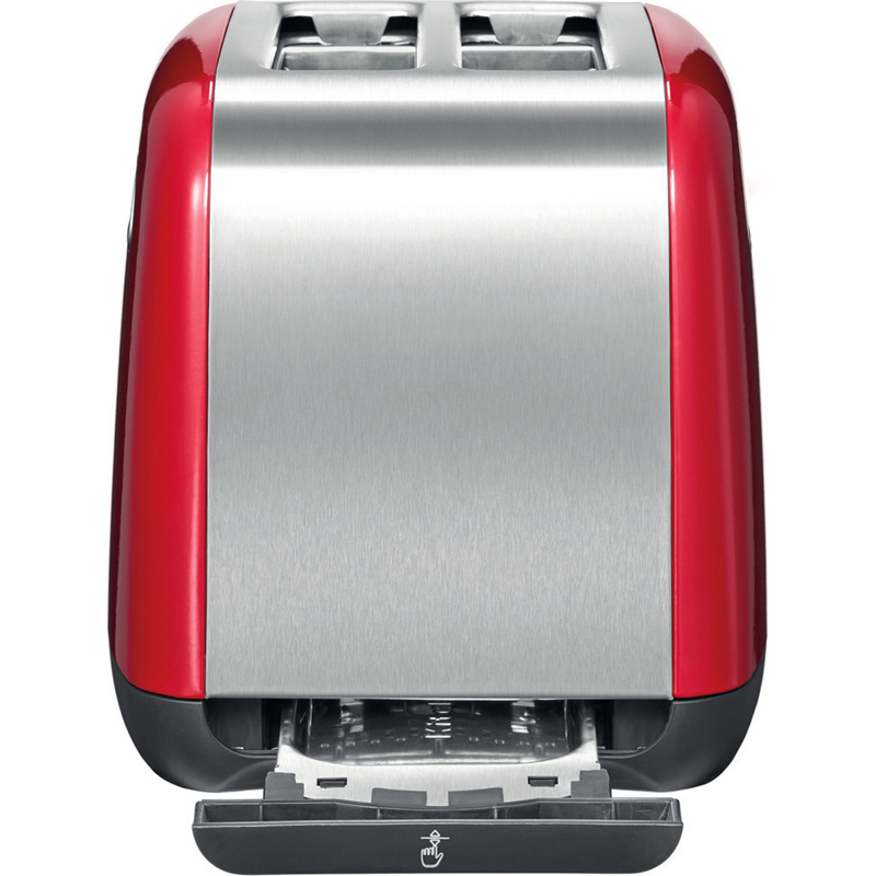 Тостер KitchenAid 5KMT221EER на 2 тоста, 1100 Вт, моторизованный подъём, красный, фото 6