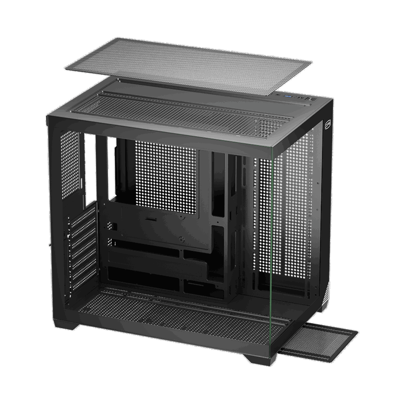Корпус для ПК PcCooler C3T700 BK, Midi Tower, чёрный, под ATX, mATX, Mini-ITX, фото 4