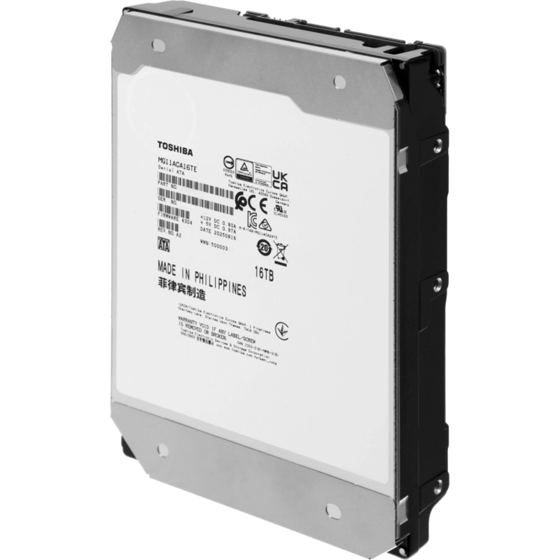 Жёсткий диск HDD Toshiba SATA 16Tb 3.5" Server 7200 6Gbit/s 1Gb (Toshiba MG11ACA16TE), фото 2